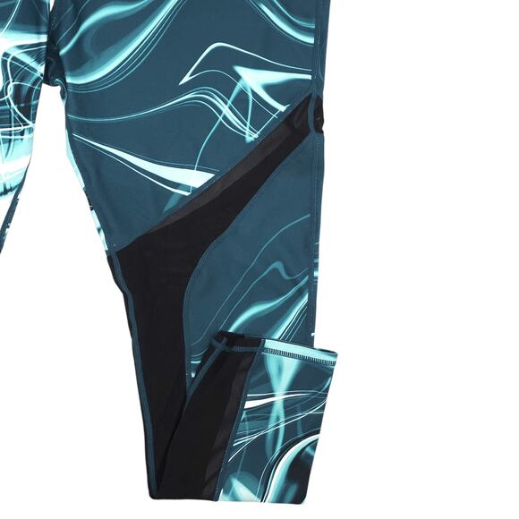 Fabletics Leggings Womens 1X Blue High Waist Cherise Powerhold Mesh Wavelength - Picture 6 of 12